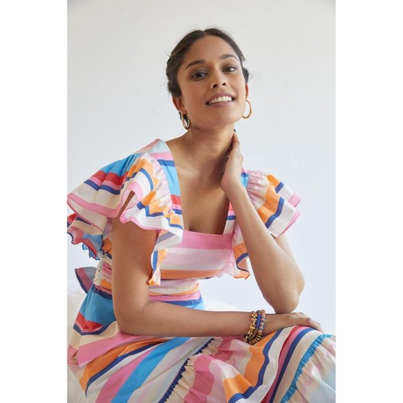 Anthropologie Plenty by Tracy Reese Ruffled Maxi Dress - Picture 5 of 11